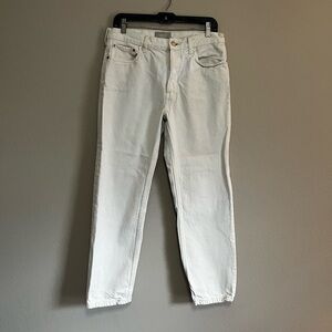 EVERLANE The Relaxed Straight Fit Organic Cotton Jeans in‎ Bone size 28 regular